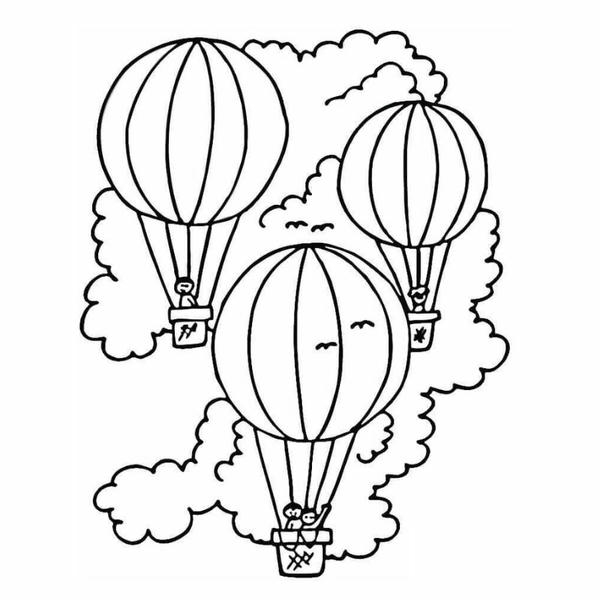 tô màu khinh khí cầu 25