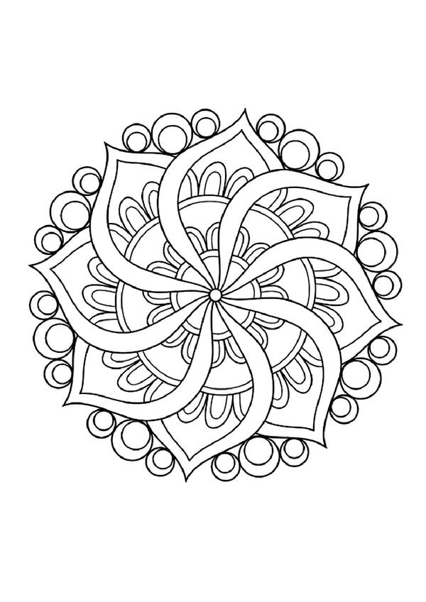 tô màu mandala 19