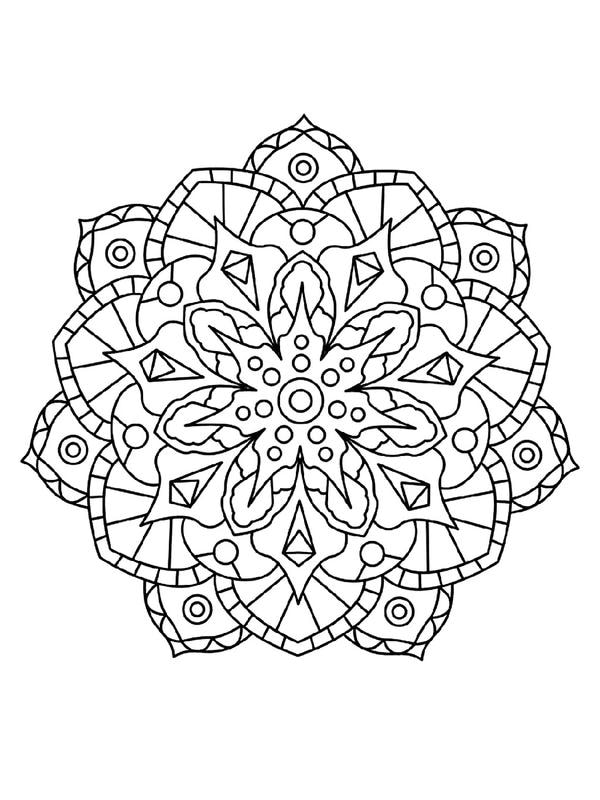 tô màu mandala 20