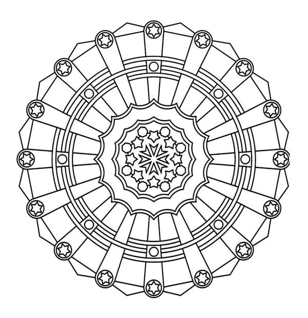 tô màu mandala 22