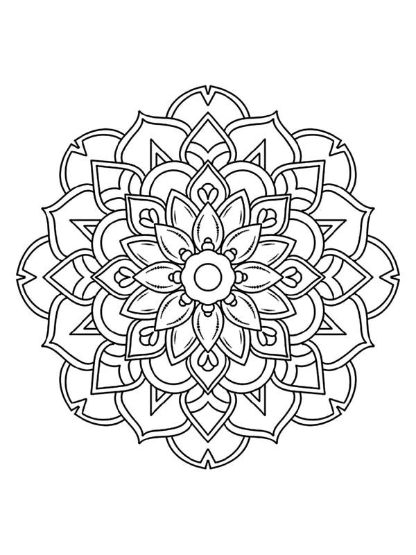 tô màu mandala 3
