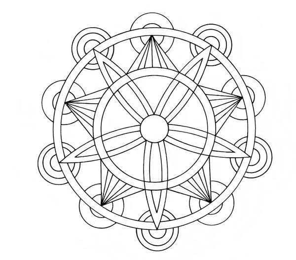 tô màu mandala 5
