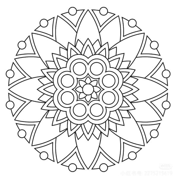 tô màu mandala 6