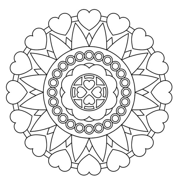 tô màu mandala 7