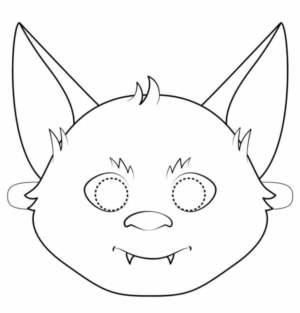 tô màu mặt nạ Halloween 15