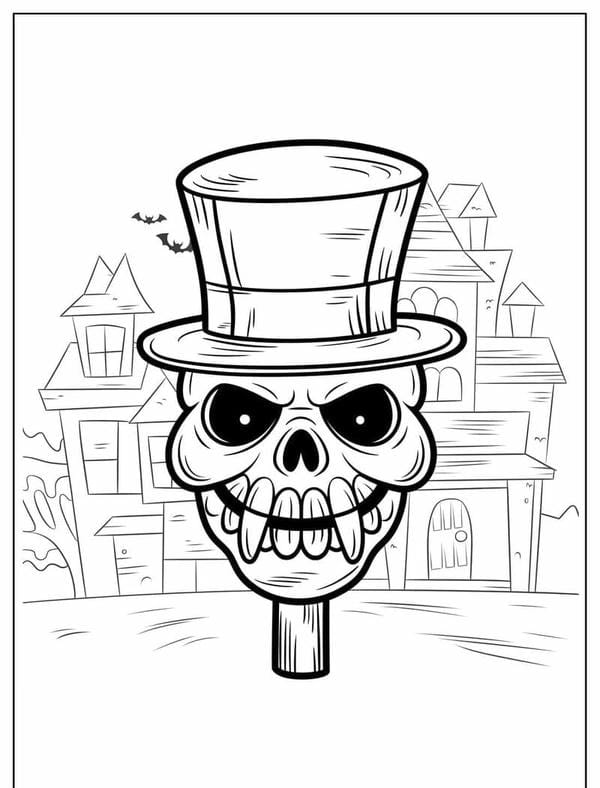tô màu mặt nạ Halloween 22