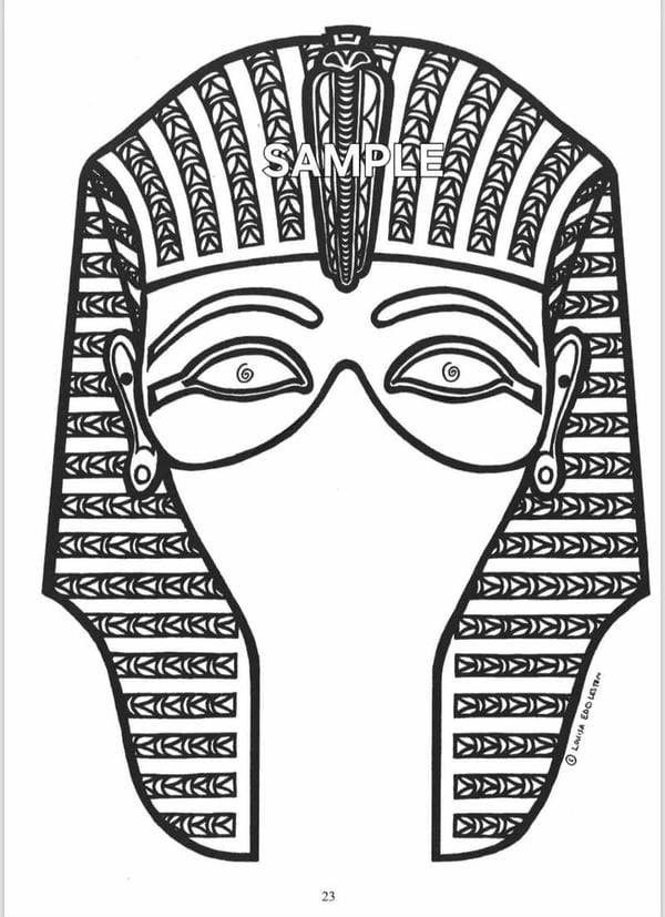 tô màu mặt nạ Halloween 4