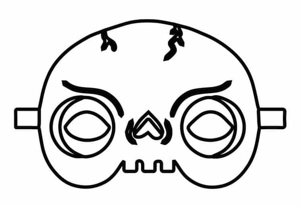 tô màu mặt nạ Halloween 9