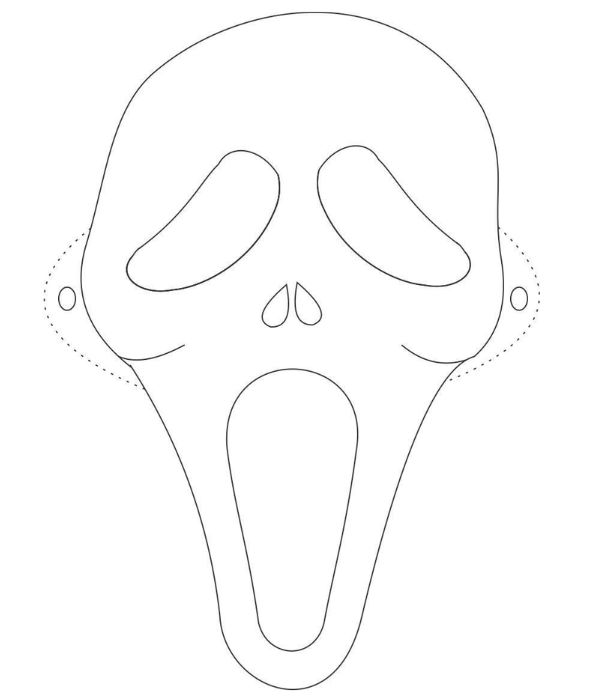 tô màu mặt nạ halloween 13