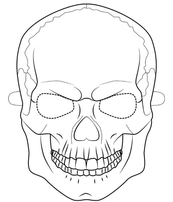 tô màu mặt nạ halloween 14