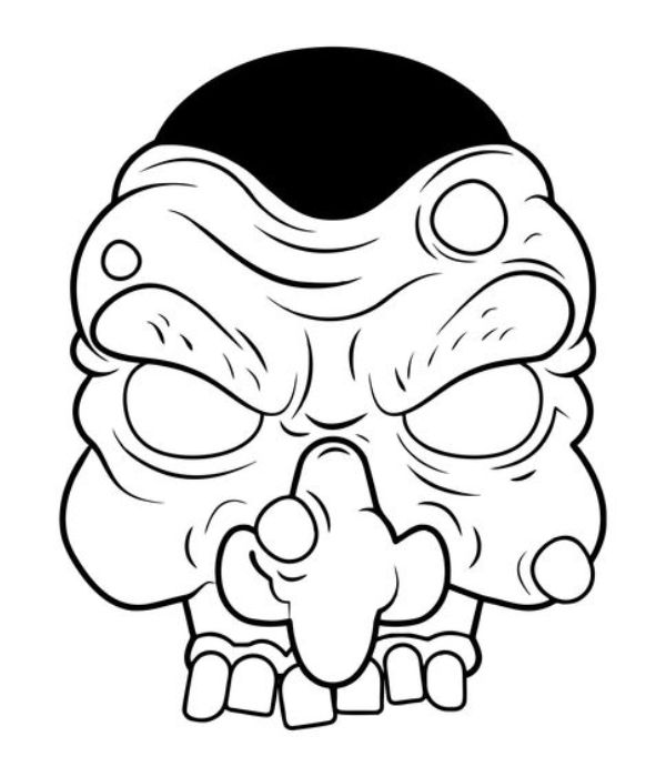 tô màu mặt nạ halloween 16