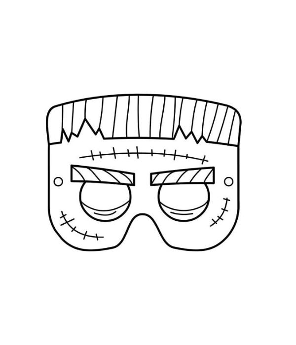 tô màu mặt nạ halloween 19