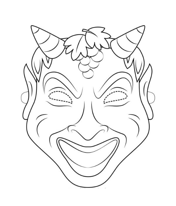 tô màu mặt nạ halloween 24