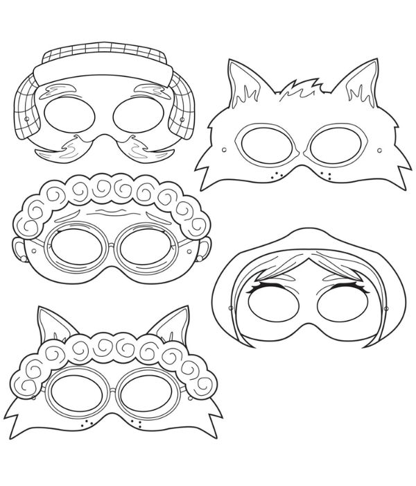 tô màu mặt nạ halloween 33