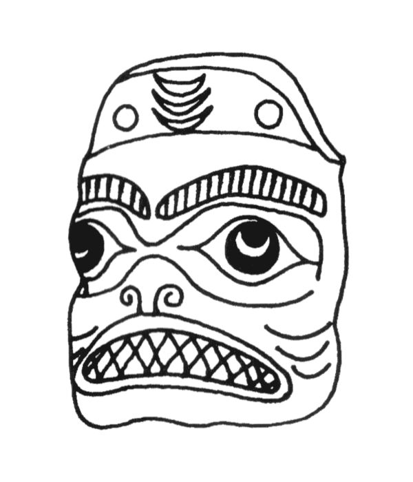 tô màu mặt nạ halloween 7