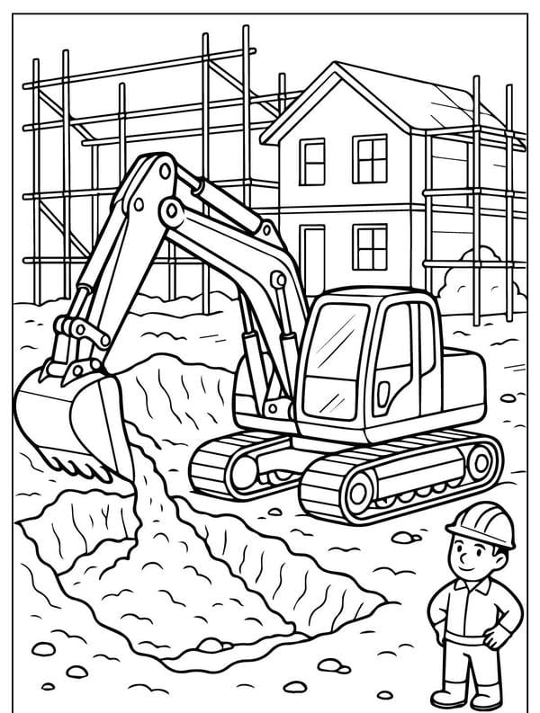 tô màu máy xúc 10