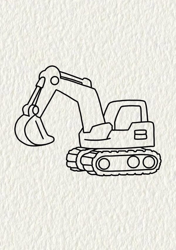 tô màu máy xúc 15