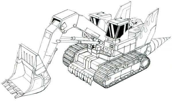 tô màu máy xúc 16