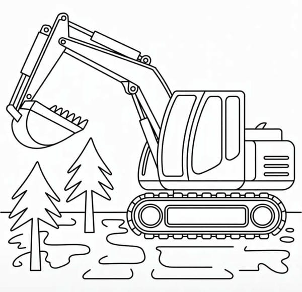 tô màu máy xúc 20