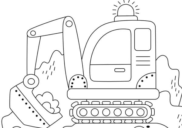 tô màu máy xúc 22