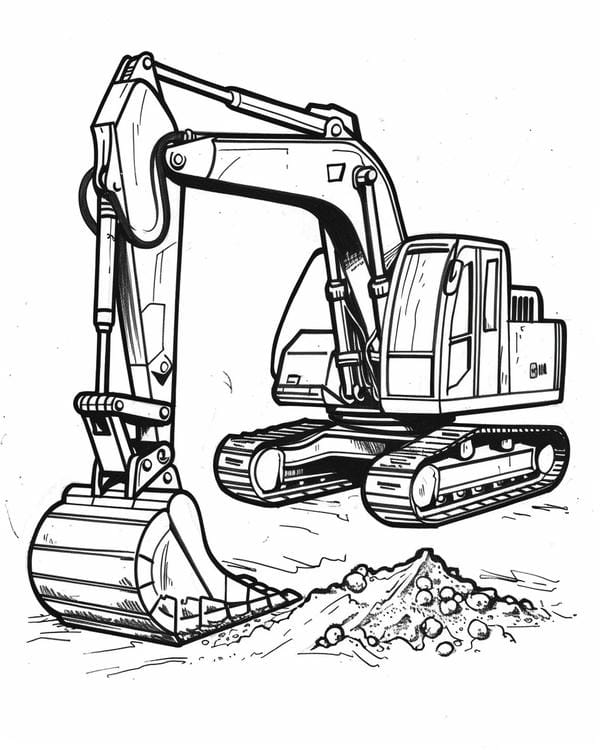 tô màu máy xúc 23