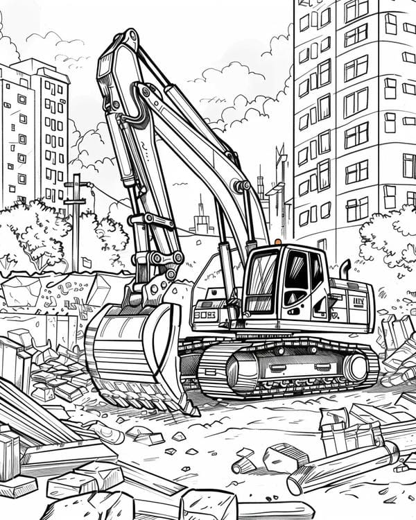 tô màu máy xúc 26