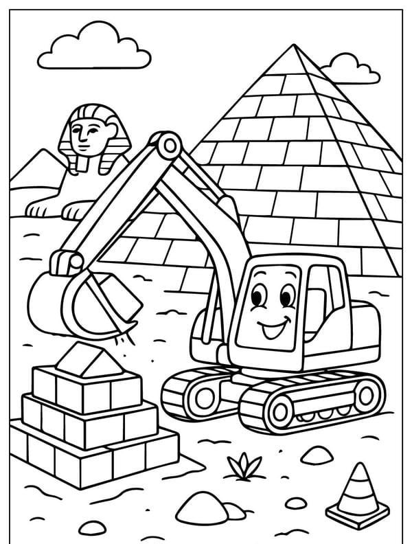 tô màu máy xúc 5