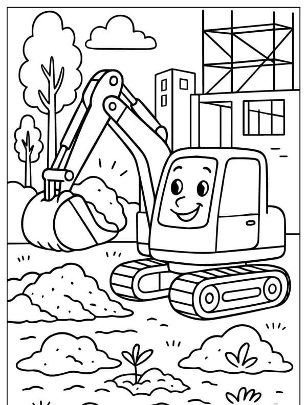 tô màu máy xúc 6