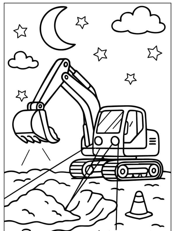 tô màu máy xúc 7