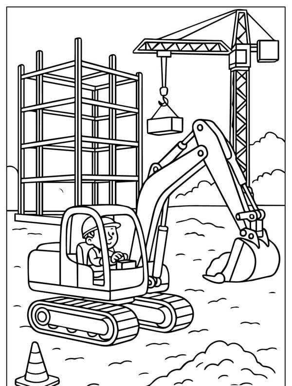 tô màu máy xúc 9