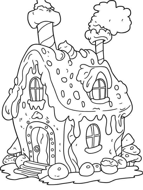 tô màu ngôi nhà bánh kẹo 17
