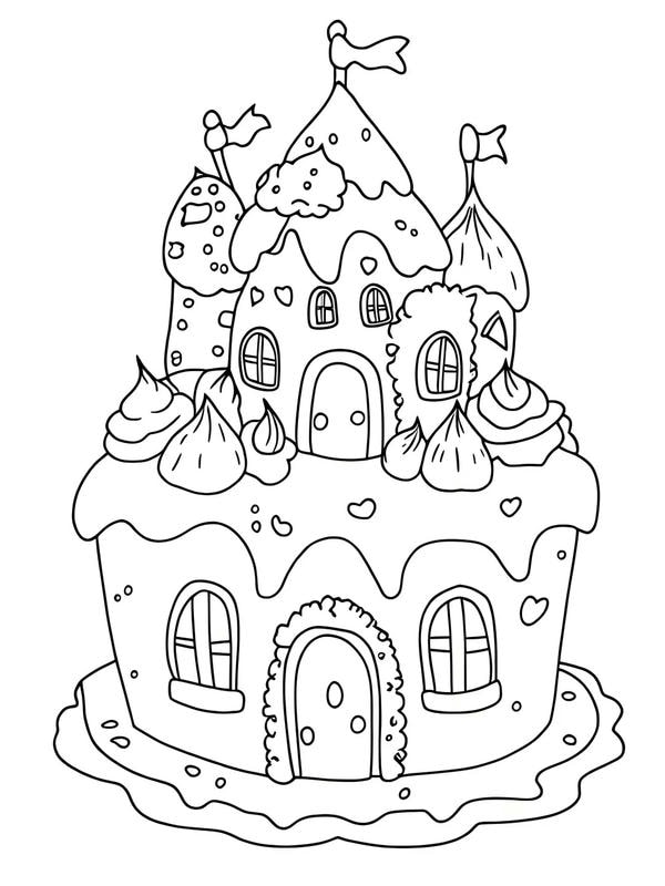 tô màu ngôi nhà bánh kẹo 31