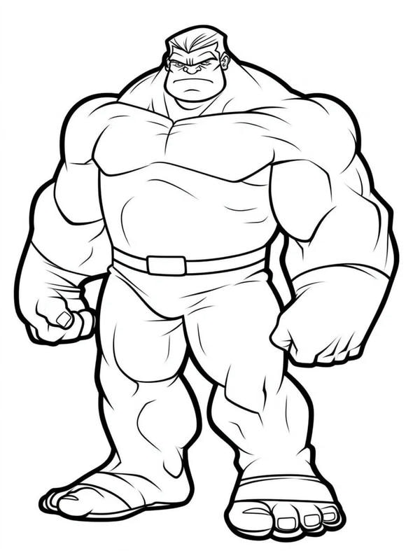 tô màu người khổng lồ xanh 24