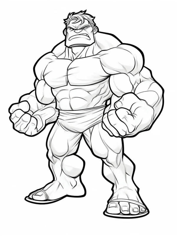 tô màu người khổng lồ xanh 25