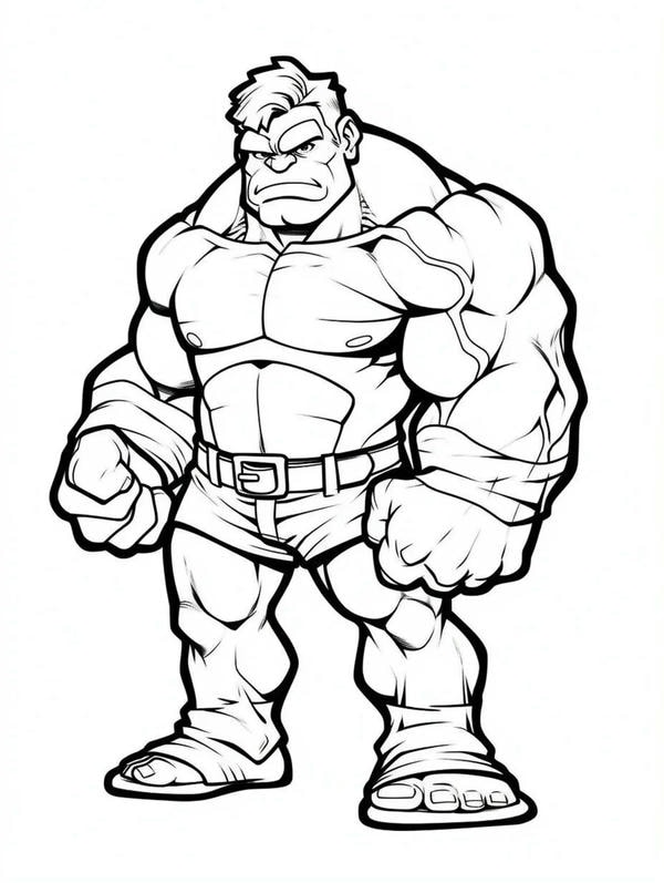tô màu người khổng lồ xanh 26