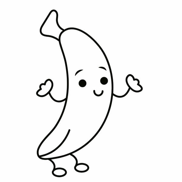 tô màu quả chuối 2