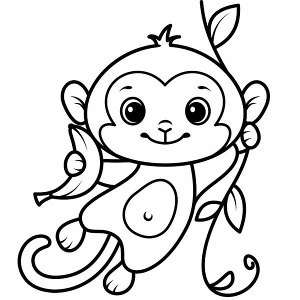 tô màu quả chuối 6