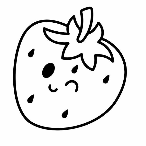 tô màu quả dâu tây 12