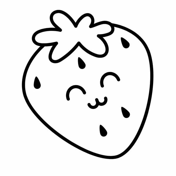 tô màu quả dâu tây 17