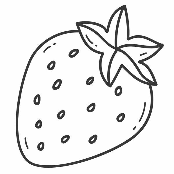 tô màu quả dâu tây 2