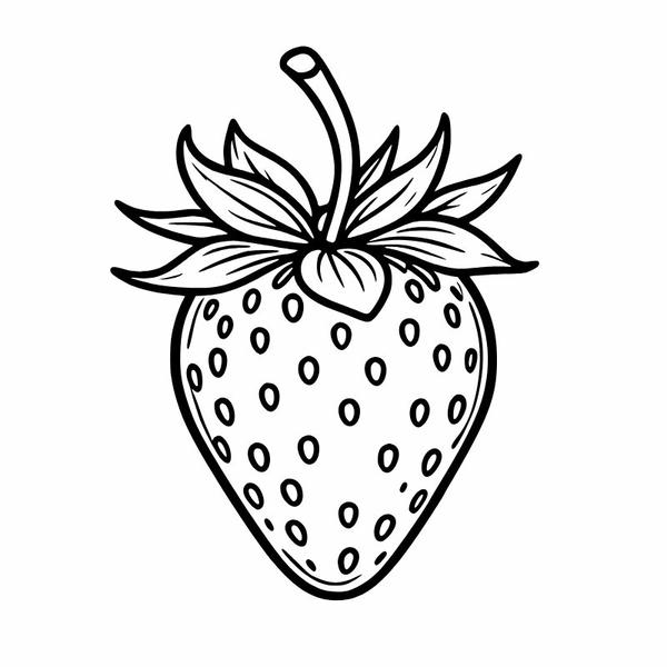 tô màu quả dâu tây 21