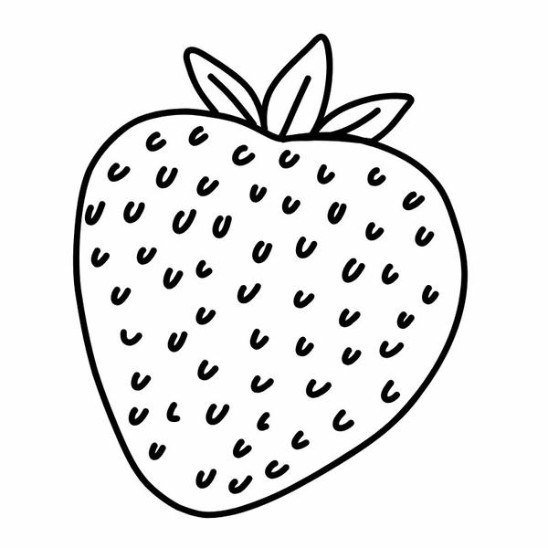 tô màu quả dâu tây 23