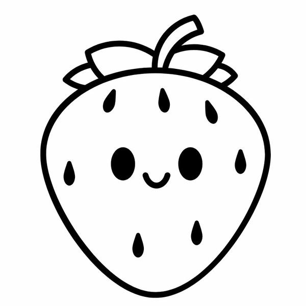 tô màu quả dâu tây 5