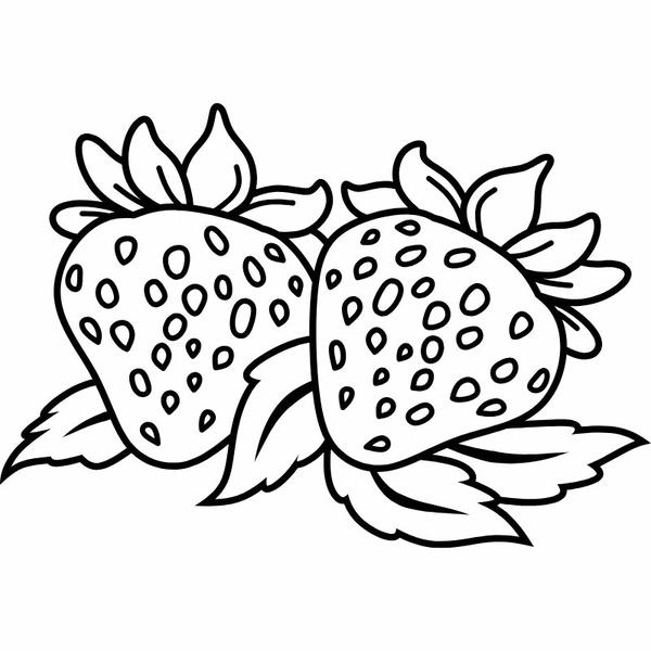 tô màu quả dâu tây 7