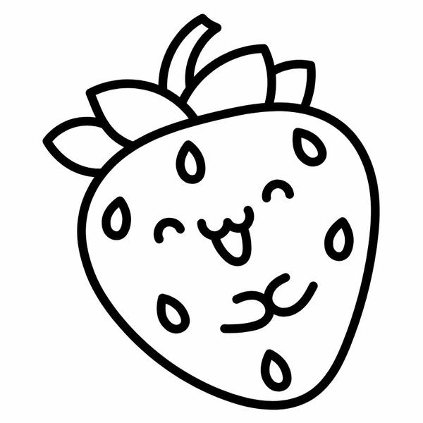 tô màu quả dâu tây 8