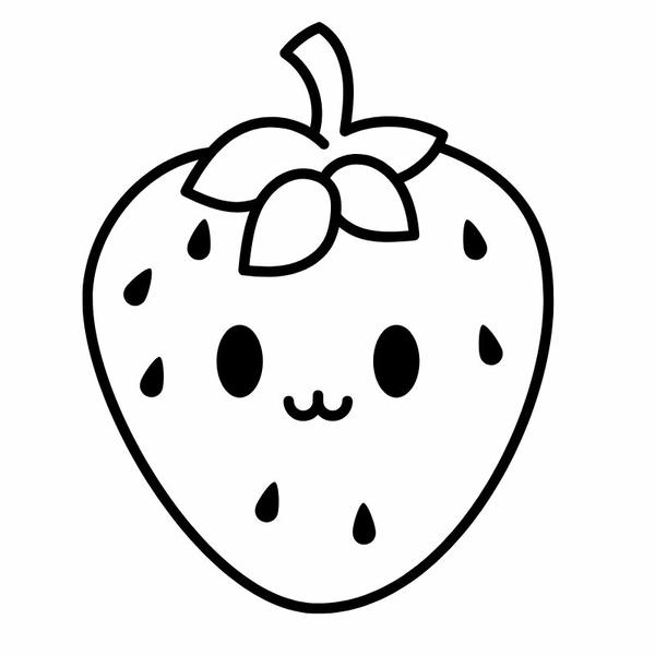 tô màu quả dâu tây 9