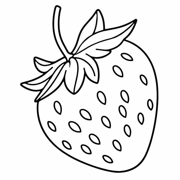 tô màu quả dâu tây