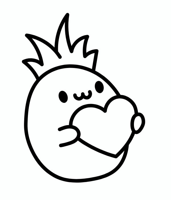 tô màu quả dứa 6