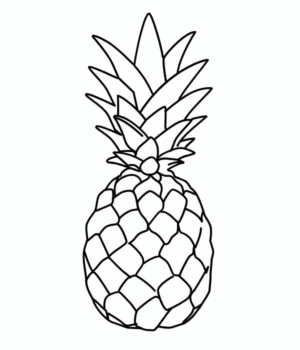 tô màu quả dứa 7
