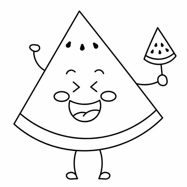 tô màu quả dưa hấu 11